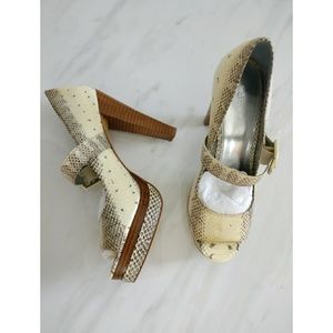 Calvin Klein Snakeskin Heels